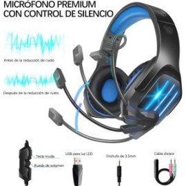 Gootoop juegos cable rgb micrófono cancelación ruido