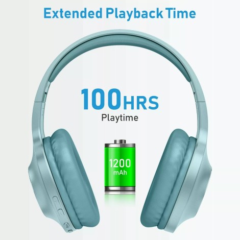 LETSCOM H10 sobre la oreja graves profundos sonido de alta fidelidad micrófono incorporado