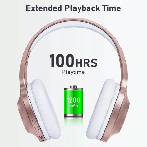 LETSCOM H10 sobre la oreja graves profundos sonido de alta fidelidad micrófono incorporado