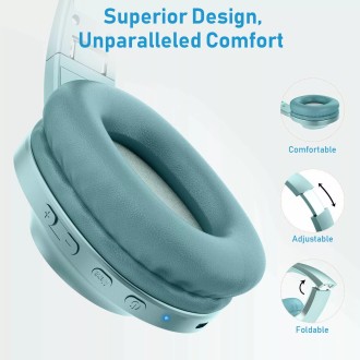 LETSCOM H10 sobre la oreja graves profundos sonido de alta fidelidad micrófono incorporado