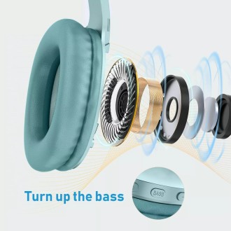 LETSCOM H10 sobre la oreja graves profundos sonido de alta fidelidad micrófono incorporado