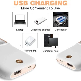 VENTILADOR COLGADOR CUELLO CON POWER BANK  5000MAH  Y SOPORTE