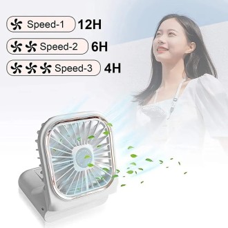 VENTILADOR COLGADOR CUELLO CON POWER BANK  5000MAH  Y SOPORTE
