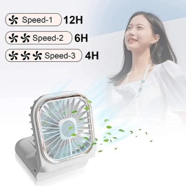 VENTILADOR COLGADOR CUELLO CON POWER BANK  5000MAH  Y SOPORTE