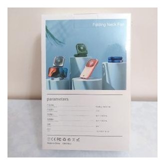 VENTILADOR COLGADOR CUELLO CON POWER BANK  5000MAH  Y SOPORTE