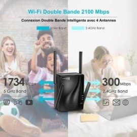 Rockspace WiFi Extender - 2100Mbps WIFI AUMENTADOR