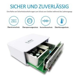 iLEPO Cargador Quick Charger 3.0 50W/10A