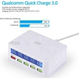 iLEPO Cargador Quick Charger 3.0 50W/10A