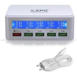 iLEPO Cargador Quick Charger 3.0 50W/10A