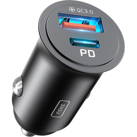 INIU 车充 60W [USB C 30W+USB A 30W] PD & QC3.0