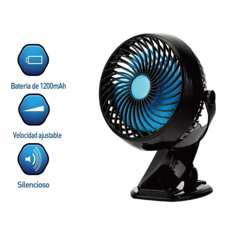 BENAVENT BVUSBCLIP VENTILADOR DE SOBREMESA 3W