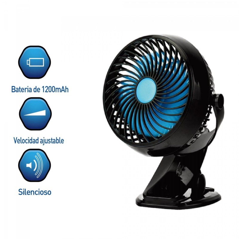 BENAVENT BVUSBCLIP VENTILADOR DE SOBREMESA 3W BENAVENT BVUSBCLIP VENTILADOR DE SOBREMESA 3W