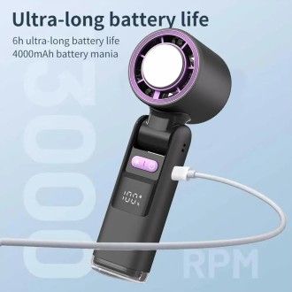 Mini ventilador recargable de viento fuerte