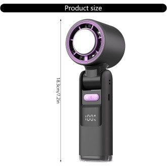 Mini ventilador recargable de viento fuerte