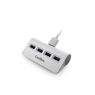 Hub USB 2.0 ALU3 de 4 puertos
