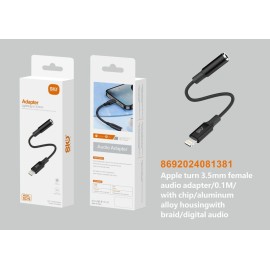 SIO SC19 LIGHTNING - JACK 3.5MM/0.1M
