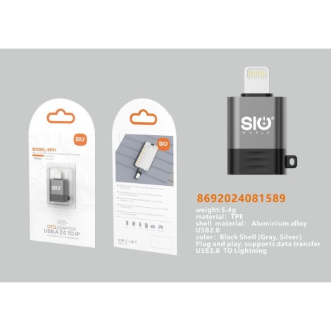 SIO SF01 ADAPTADOR USB - LIGHTNING MACHO