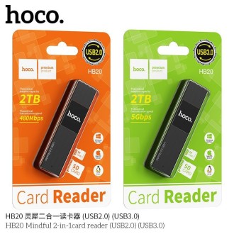 HB20 MINDFUL 2-IN-1 CARD READER USB3.0