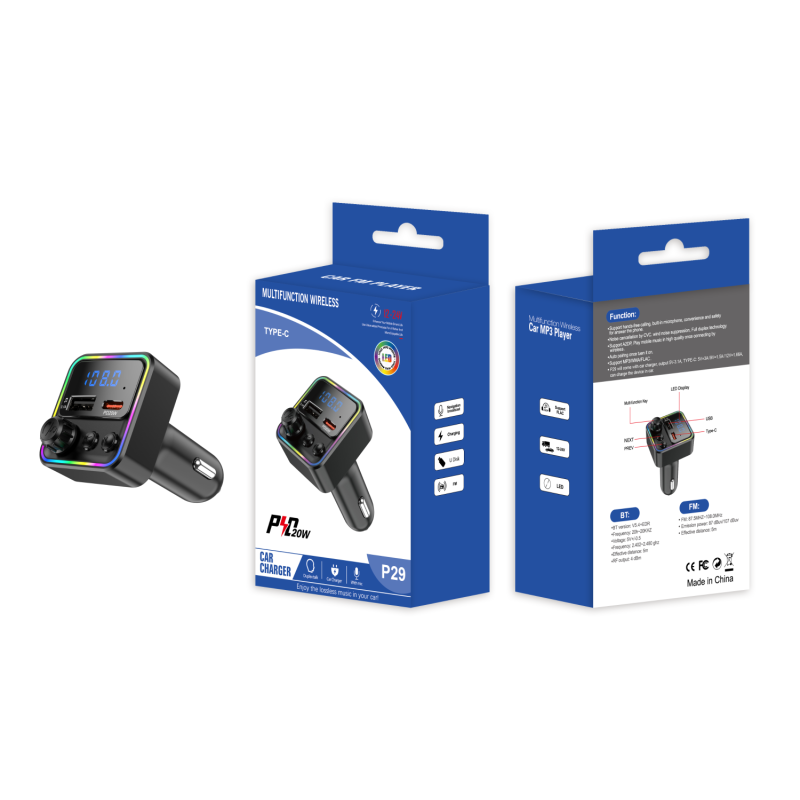 P29 Droagoct Transmisor para Coche QC 3.0