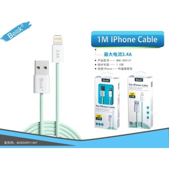 CABLE DE IPHONE 1M 3.4A BSK-3001IP